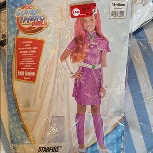 Starfire Costume - girls medium NWT NEW